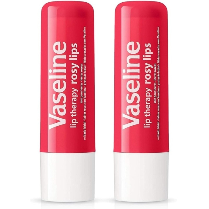 Vaseline Lip Care Rosy Lips 2 x 4.8g i gruppen HELSE OG SKJØNNHET / Makeup / Lepper / Leppepomade hos TP E-commerce Nordic AB (C62260)