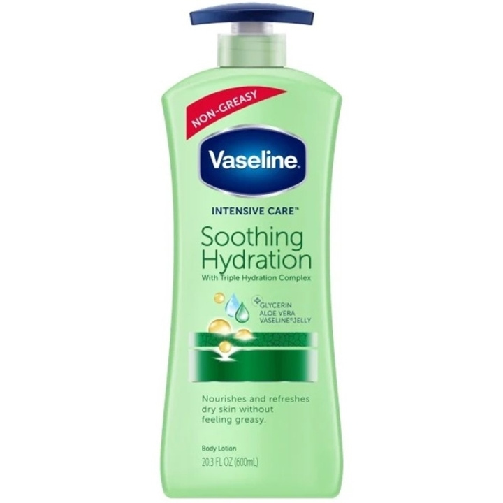 Vaseline Aloe Soothing Hydration Body Lotion 600ml i gruppen HELSE OG SKJØNNHET / Hudpleie / Kroppspleie / Body lotion hos TP E-commerce Nordic AB (C62264)