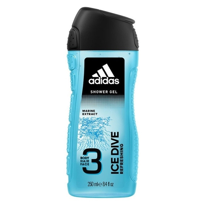 adidas Adipure Ice Dive Shower Gel 250ml i gruppen HELSE OG SKJØNNHET / Hudpleie / Kroppspleie / Bad- og dusjkrem hos TP E-commerce Nordic AB (C62392)