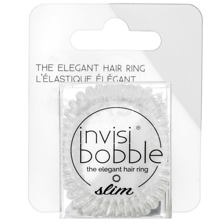 Invisibobble Slim krystallklar 3stk i gruppen HELSE OG SKJØNNHET / Hår & styling / Hårtilbehør hos TP E-commerce Nordic AB (C62395)