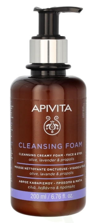 Apivita Face & Eye Foam Cleanser 200 ml i gruppen HELSE OG SKJØNNHET / Hudpleie / Ansikt / Rengjøring hos TP E-commerce Nordic AB (C62421)