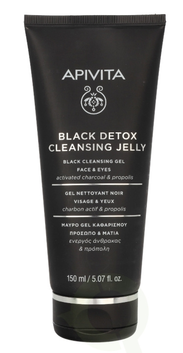Apivita Black Cleansing Gel 150 ml i gruppen HELSE OG SKJØNNHET / Hudpleie / Ansikt / Rengjøring hos TP E-commerce Nordic AB (C62425)