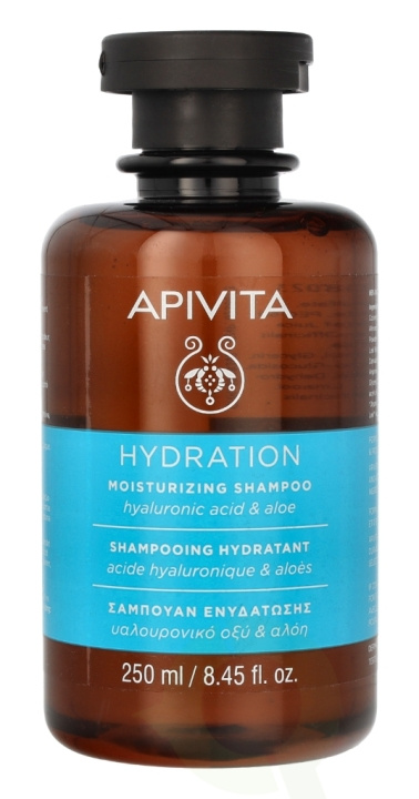 Apivita Moisturizing Shampoo 250 ml Hyalorinic Acid & Aloe i gruppen HELSE OG SKJØNNHET / Hår & styling / Hårpleie / Sjampo hos TP E-commerce Nordic AB (C62429)