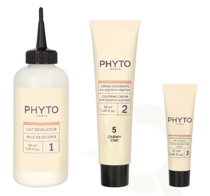 Phyto Phytocolor Permanent Color 112 ml #05 Light Brown i gruppen HELSE OG SKJØNNHET / Hår & styling / Hårpleie / Hårfarge / Hårfarge & Fargebombe hos TP E-commerce Nordic AB (C62437)