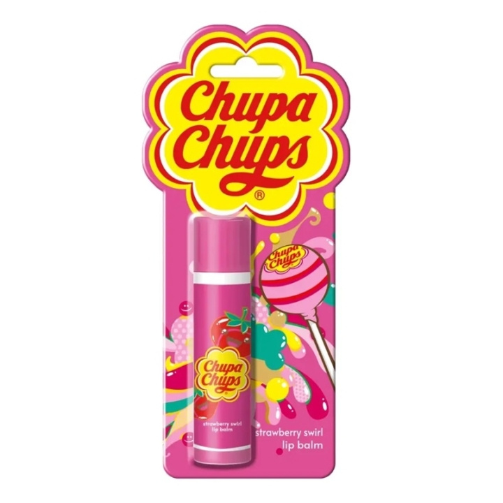 Lip Smacker Chupa Chups Lip Balm Juicy Strawberry i gruppen HELSE OG SKJØNNHET / Makeup / Lepper / Leppepomade hos TP E-commerce Nordic AB (C62484)