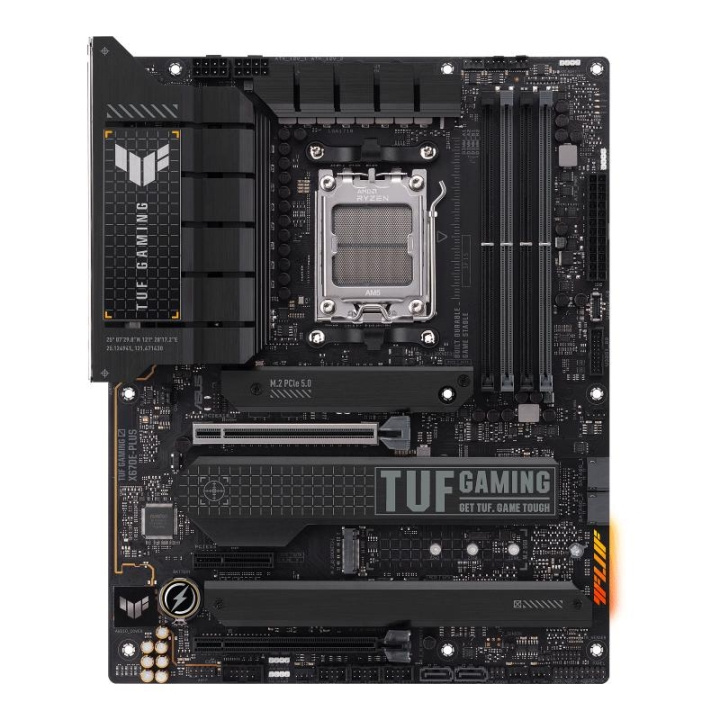 Asus TUF Gaming X670E-Plus - ATX, AM5, DDR5 i gruppen Datautstyr / PC-Komponenter / Hovedkort hos TP E-commerce Nordic AB (C62508)
