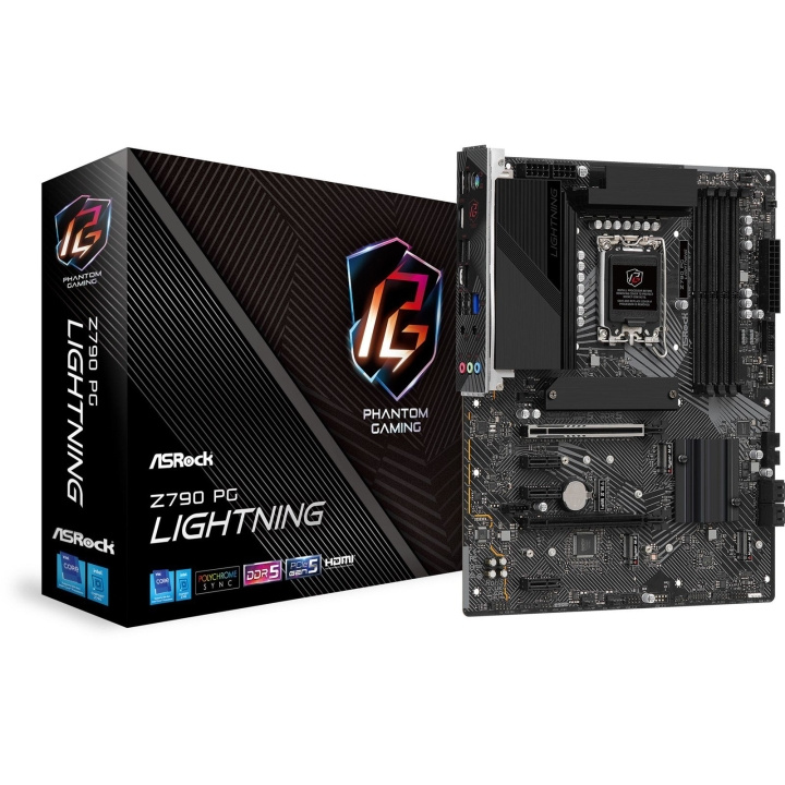 ASRock Z790 PG Lightning ATX LGA1700 Intel Z790 i gruppen Datautstyr / PC-Komponenter / Hovedkort hos TP E-commerce Nordic AB (C62526)