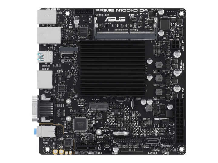 ASUS PRIME N100I-D D4 Mini ITX i gruppen Datautstyr / PC-Komponenter / Hovedkort hos TP E-commerce Nordic AB (C62568)
