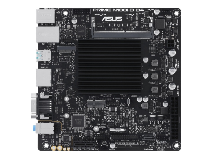 Asus PRIME N100I-D D4 Mini ITX i gruppen Datautstyr / PC-Komponenter / Hovedkort hos TP E-commerce Nordic AB (C62568)