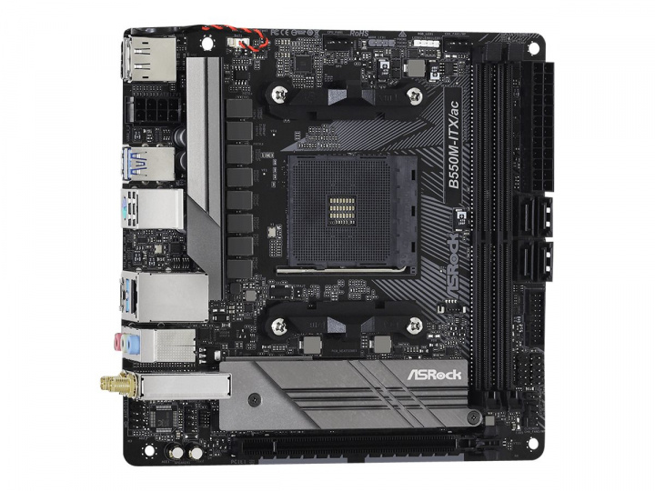 ASRock B550M-ITX/ac Mini ITX AM4 AMD B550 i gruppen Datautstyr / PC-Komponenter / Hovedkort hos TP E-commerce Nordic AB (C62632)