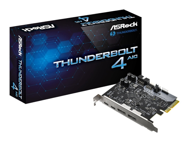 ASROCK Thunderbolt 4 AIC Thunderbolt-adapter PCI Express 3.0 x4 40 Gbps i gruppen Datautstyr / Nettverk / Nettverkskort / PCI Express hos TP E-commerce Nordic AB (C62655)