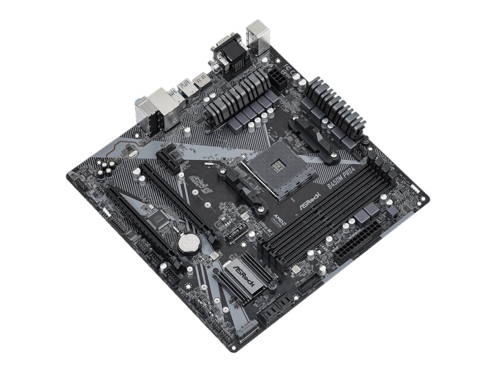 ASRock B450M Pro4 R2.0 Micro-ATX AM4 AMD B450 i gruppen Datautstyr / PC-Komponenter / Hovedkort hos TP E-commerce Nordic AB (C62660)