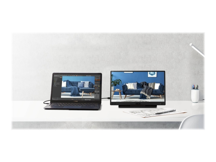Asus ZenScreen MB166C 15,6 1920 x 1080 (Full HD) USB-C 60 Hz i gruppen Datautstyr / Dataskjerm / Dataskjermer hos TP E-commerce Nordic AB (C62671)