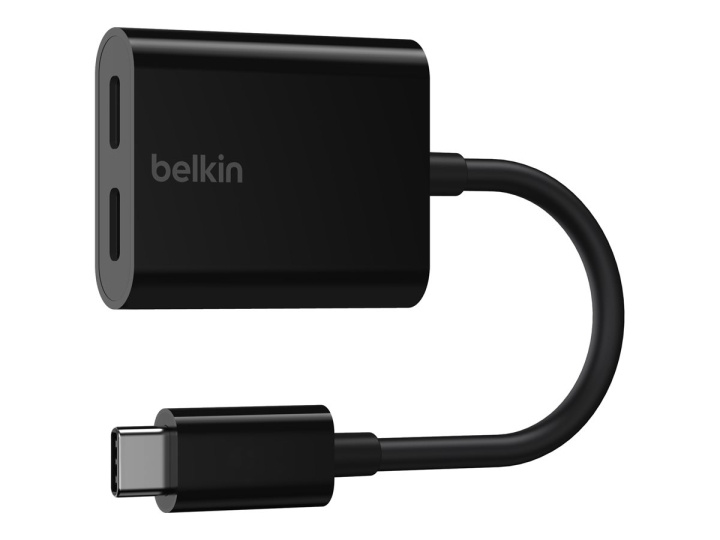 Belkin Connect Audio Charge USB-C to USB-C headphone/charging adapter 14m i gruppen Datautstyr / Bærbare datamaskiner og tilbehør / Dokkingstasjoner hos TP E-commerce Nordic AB (C62710)