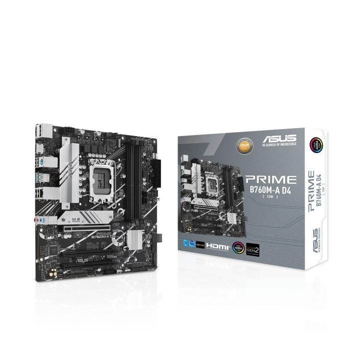 Asus PRIME B760M-A D4-CSM i gruppen Datautstyr / PC-Komponenter / Hovedkort hos TP E-commerce Nordic AB (C62730)
