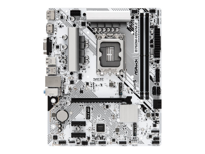 ASRock B760M-H/M.2 - mATX DDR5 LGA1700 i gruppen Datautstyr / PC-Komponenter / Hovedkort hos TP E-commerce Nordic AB (C62733)