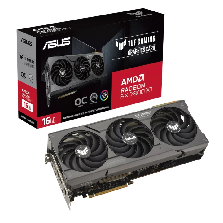 ASUS TUF Gaming Radeon RX 7800 XT 16GB 16GB OC Edition i gruppen Datautstyr / PC-Komponenter / Skjermkort hos TP E-commerce Nordic AB (C62737)