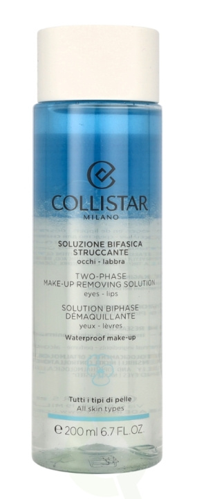 Collistar Two-Phase Make-Up Removing Solution 200 ml i gruppen HELSE OG SKJØNNHET / Makeup / Sminkefjerner hos TP E-commerce Nordic AB (C62893)