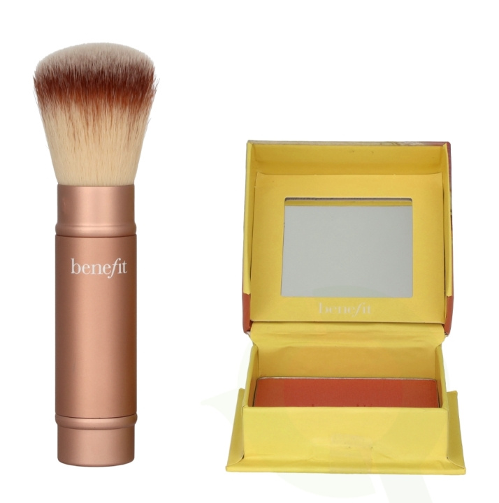 Benefit Cheek-End Getaway Set 6 g Shellie Blush 6gr/Multitasking Brush i gruppen HELSE OG SKJØNNHET / Gavesett / Gavesett for henne hos TP E-commerce Nordic AB (C62973)