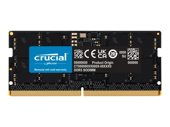 Crucial DDR5 16 GB 4800 MHz CL40 ikke-ECC SO-DIMM 262-PIN i gruppen Datautstyr / PC-Komponenter / RAM-minner / DDR5 hos TP E-commerce Nordic AB (C63023)
