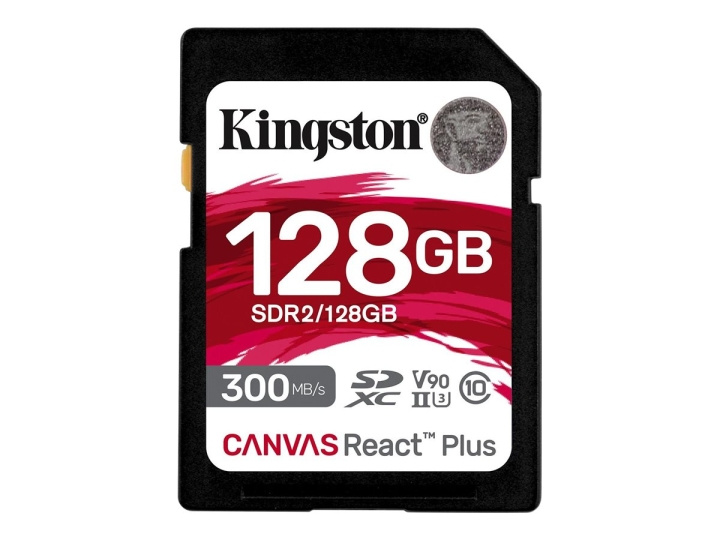 Kingston Canvas React Plus SDXC UHS-II Memory Card 128GB 300MB/s i gruppen Elektronikk / Lagringsmedia / Minnekort / MicroSD/HC/XC hos TP E-commerce Nordic AB (C63030)