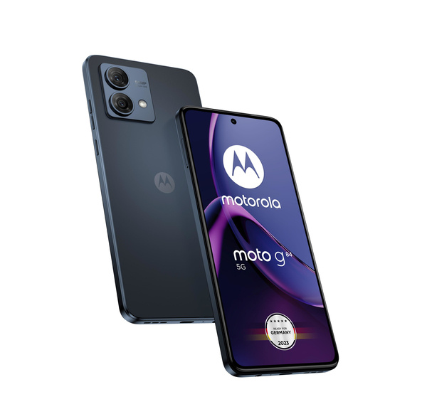 Motorola Moto - Smarttelefon - dual-SIM / Internt minne 256 GB - frontkamera - midnattsblå i gruppen SMARTTELEFON & NETTBRETT / Mobiltelefoner & smartphones hos TP E-commerce Nordic AB (C63075)