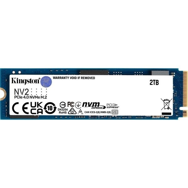 Kingston Kingston 2 TB SSD NV2 M.2 2280 PCIe 4.0 NVMe [R3500/W2800] i gruppen Datautstyr / PC-Komponenter / Harddisker / SSD hos TP E-commerce Nordic AB (C63183)
