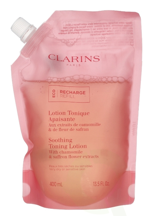 Clarins Soothing Toning Lotion Eco Refill 400 ml i gruppen HELSE OG SKJØNNHET / Hudpleie / Ansikt / Rengjøring hos TP E-commerce Nordic AB (C63456)