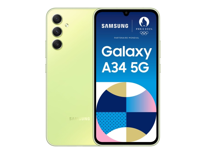 Samsung Galaxy A34 5G 128GB Lime i gruppen SMARTTELEFON & NETTBRETT / Mobiltelefoner & smartphones hos TP E-commerce Nordic AB (C63563)