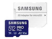 Samsung Pro MB-MD512SA microSDXC 512GB 180MB/s i gruppen Elektronikk / Lagringsmedia / Minnekort / SD/SDHC/SDXC hos TP E-commerce Nordic AB (C63579)