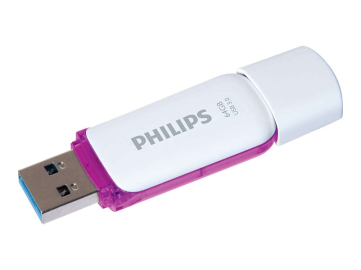 Philips FM64FD75B Snow edition 3.0 64 GB USB 3.0 Purple White i gruppen Elektronikk / Lagringsmedia / USB-Pinner / USB 3.1 hos TP E-commerce Nordic AB (C63654)