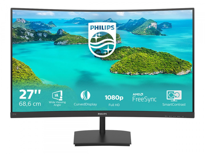Philips E-line 271E1SCA 27 1920 x 1080 (Full HD) VGA (HD-15) HDMI 75 Hz i gruppen Datautstyr / Dataskjerm / Dataskjermer hos TP E-commerce Nordic AB (C63661)