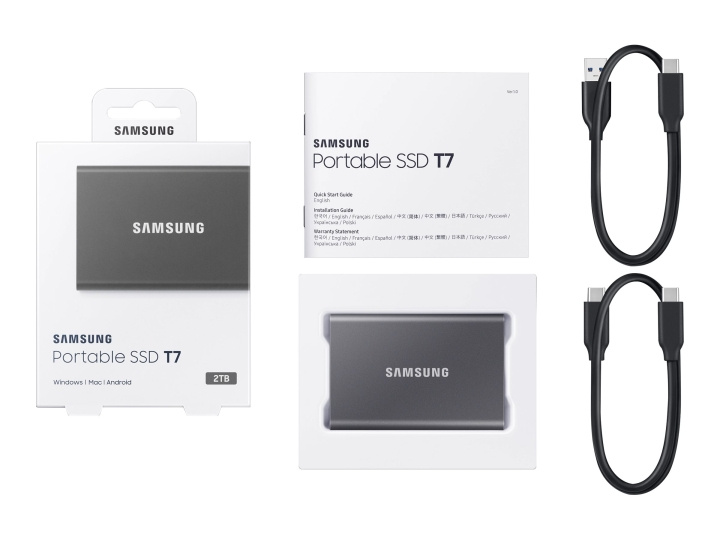 Samsung Bærbar SSD T7 SSD MU-PC2T0T 2 TB USB 3.2 Gen 2 i gruppen Datautstyr / PC-Komponenter / Harddisker / SSD hos TP E-commerce Nordic AB (C63756)