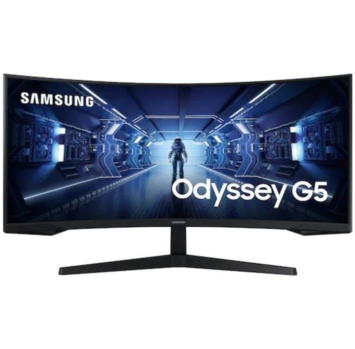 Samsung Odyssey G5 C34G55TWWP 34 3440 x 1440 (UltraWide) HDMI DisplayPort 165Hz i gruppen Datautstyr / Dataskjerm / Dataskjermer hos TP E-commerce Nordic AB (C63823)