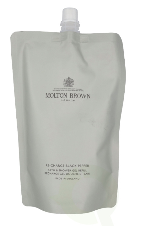 Molton Brown M.Brown Re-Charge Black Pepper Bath & Shower Gel - Refill 400 ml i gruppen HELSE OG SKJØNNHET / Hudpleie / Kroppspleie / Bad- og dusjkrem hos TP E-commerce Nordic AB (C63986)