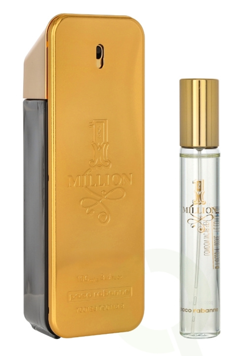 Paco Rabanne 1 Million Giftset 120 ml Edt Spray 100ml/Edt 20ml i gruppen HELSE OG SKJØNNHET / Gavesett / Gavesett for ham hos TP E-commerce Nordic AB (C64044)