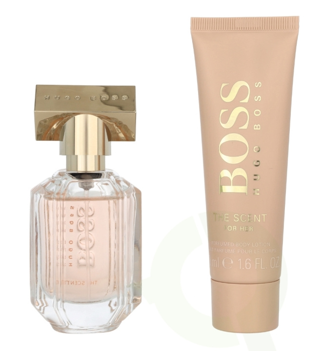 Hugo Boss The Scent For Her Giftset 80 ml Edp Spray 30ml/Body Lotion 50ml i gruppen HELSE OG SKJØNNHET / Duft og parfyme / Parfyme / Parfyme for henne hos TP E-commerce Nordic AB (C64075)