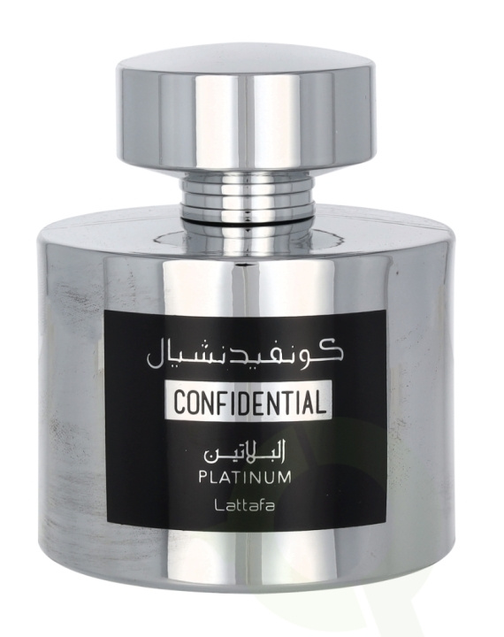 Lattafa Confidential Platinum Edp Spray 100 ml i gruppen HELSE OG SKJØNNHET / Duft og parfyme / Parfyme / Unisex hos TP E-commerce Nordic AB (C64109)