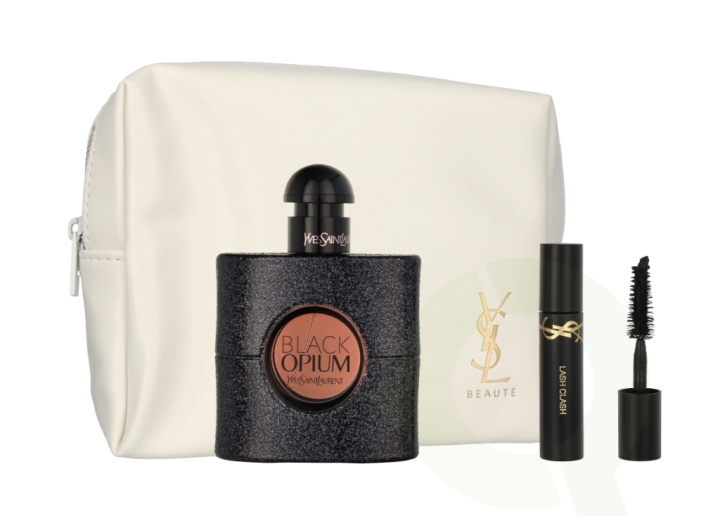 Yves Saint Laurent YSL Black Opium Giftset 52 ml Edp Spray 50ml/Mini Mascara 2ml/Pouch i gruppen HELSE OG SKJØNNHET / Gavesett / Gavesett for henne hos TP E-commerce Nordic AB (C64370)