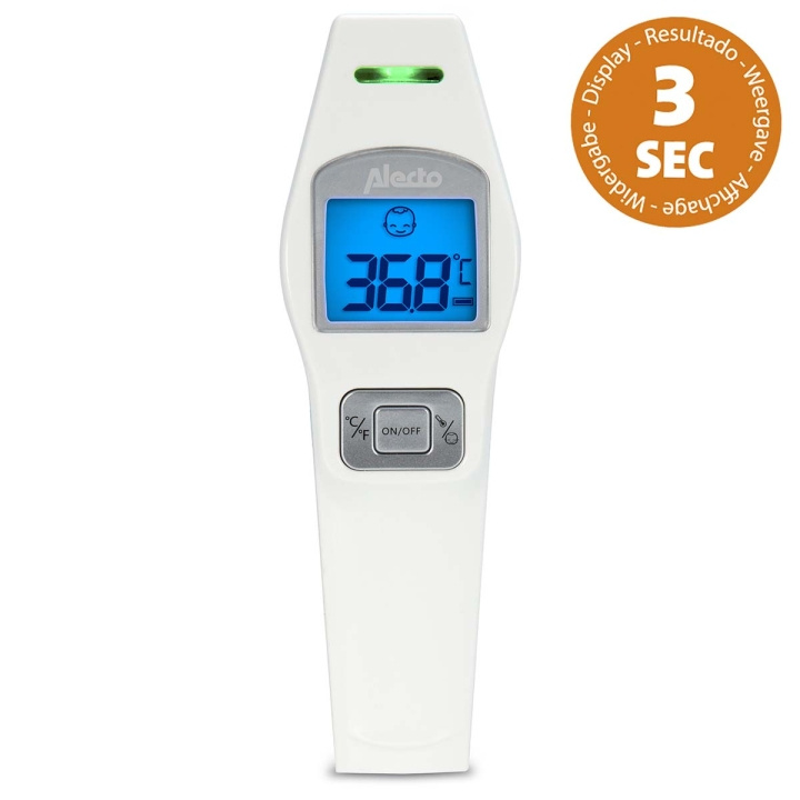 Alecto BC-37 Pannetermometer infrarød hvit i gruppen HELSE OG SKJØNNHET / Helsepleie / Febertermometer hos TP E-commerce Nordic AB (C64465)