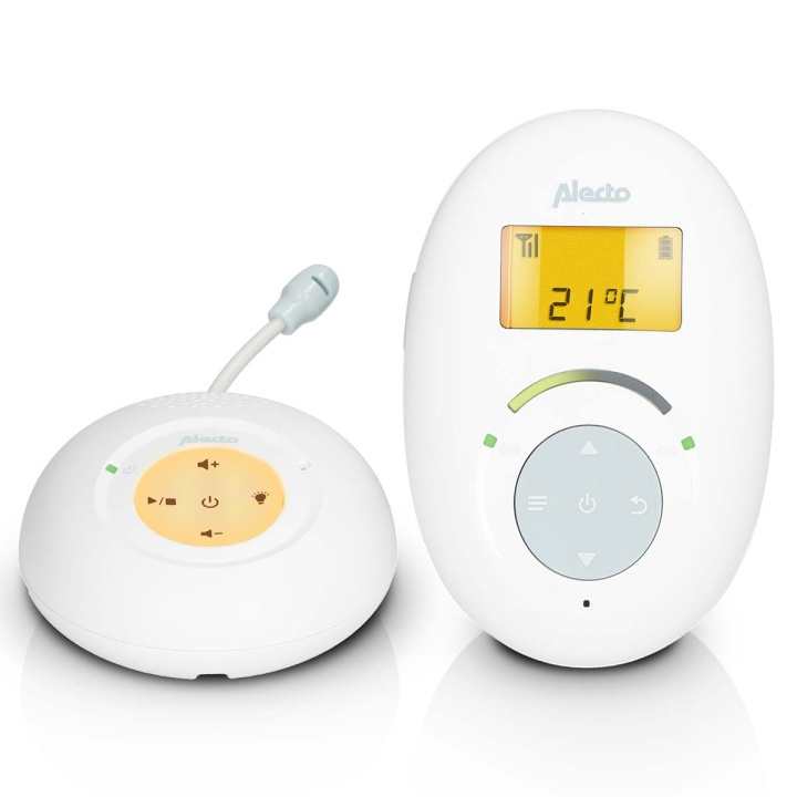 Alecto DBX120 Full Eco DECT babymonitor hvit/blå i gruppen LEKER, BARN OG BABY / Sikkerhet / Babymonitorer hos TP E-commerce Nordic AB (C64471)