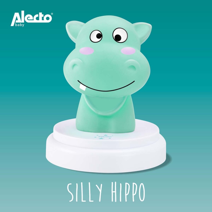 Alecto SILLY HIPPO LED natt lys blå i gruppen LEKER, BARN OG BABY / Barnerom / Belysning / Nattlamper hos TP E-commerce Nordic AB (C64495)