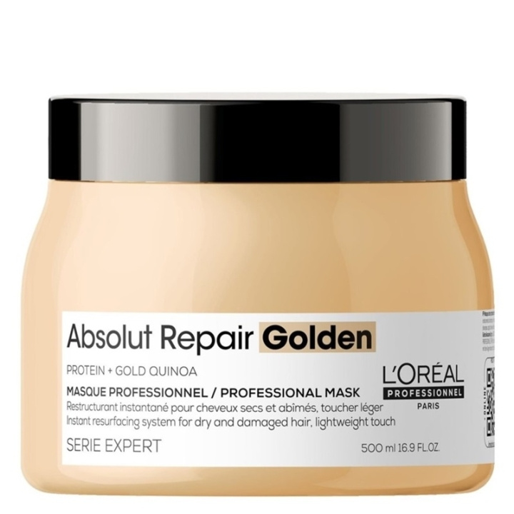 L\'ORÉAL PARIS L\'Oreal Professionnel Serie Expert Absolut Repair Golden Masque 500ml i gruppen HELSE OG SKJØNNHET / Hår & styling / Hårpleie / Hårmaske hos TP E-commerce Nordic AB (C64573)