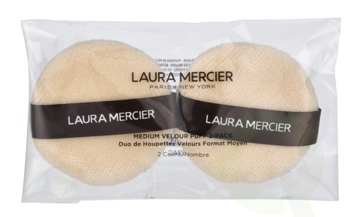 Laura Mercier Medium Velour Puff 2-Pack 1 stk. 2 stk i gruppen HELSE OG SKJØNNHET / Makeup / Verktøy og sminkesett / Andre verktøy hos TP E-commerce Nordic AB (C64658)