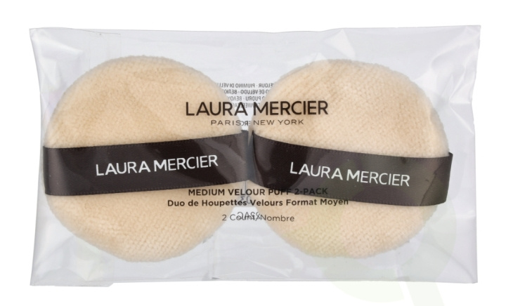 Laura Mercier Medium Velour Puff 2-Pack 1 piece 2pc i gruppen HELSE OG SKJØNNHET / Makeup / Verktøy og sminkesett / Andre verktøy hos TP E-commerce Nordic AB (C64658)