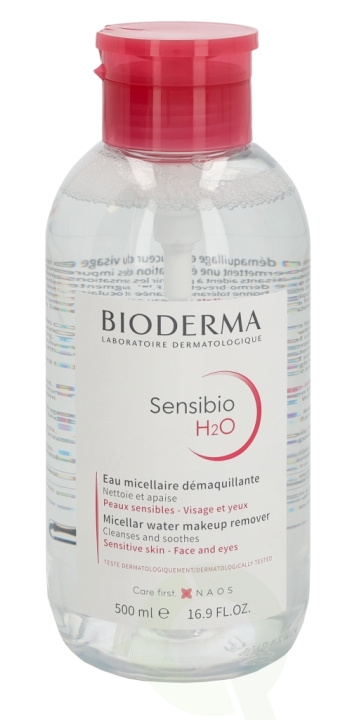 Bioderma Sensibio H2O Make-Up Removing Miceller Solution 500 ml With Pump i gruppen HELSE OG SKJØNNHET / Hudpleie / Ansikt / Rengjøring hos TP E-commerce Nordic AB (C64679)