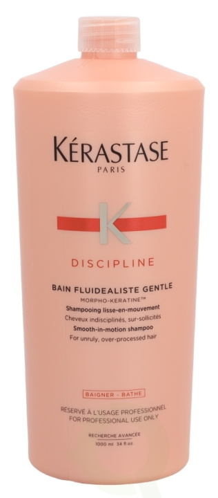 Kerastase Discipline Bain Fluidealiste 1000 ml Smooth-In-Motion Shampoo, For Unruly,Over-Processed Hair i gruppen HELSE OG SKJØNNHET / Hår & styling / Hårpleie / Sjampo hos TP E-commerce Nordic AB (C64692)