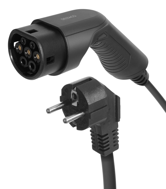 DELTACO e-Charge, cable Mode2, Schuko - type 2, 6A, 1,5+4M i gruppen Bil / Elbil hos TP E-commerce Nordic AB (C64712)