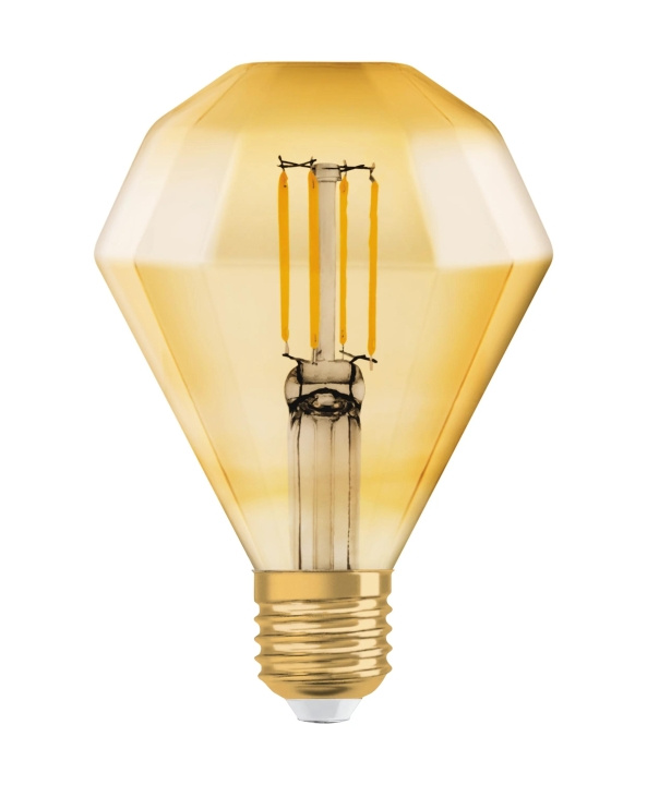 LEDVANCE LED 1906 Vintage diamond 40W/825 filament gold E27 i gruppen Elektronikk / Lys / LED-lys hos TP E-commerce Nordic AB (C64717)