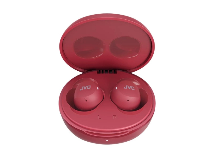 JVC HA-A6T-R-U Gumy True Wireless Mini Earphones Red i gruppen Elektronikk / Lyd & Bilde / Hodetelefoner & Tilbehør / Hodetelefoner hos TP E-commerce Nordic AB (C64724)